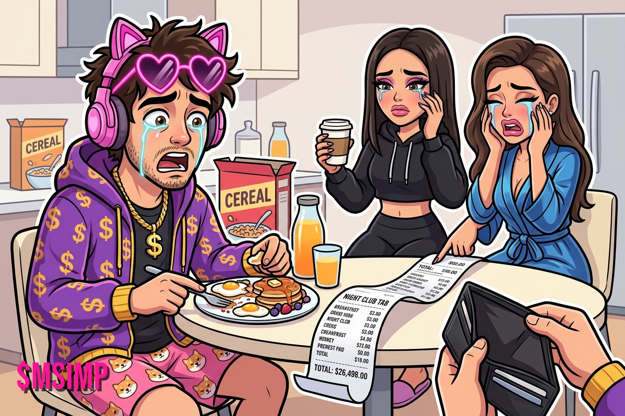 The morning after the night-club tab arrived.
